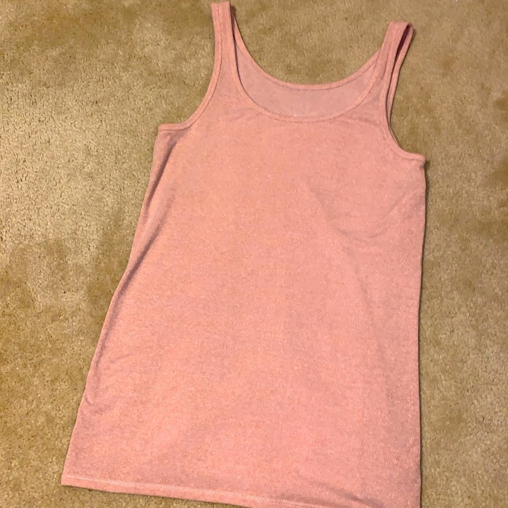 Shimmer pink tank